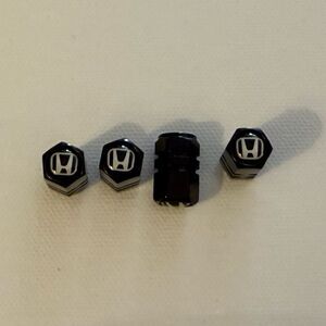 Honda Valve Stem Caps in Black Set of 4 NWT